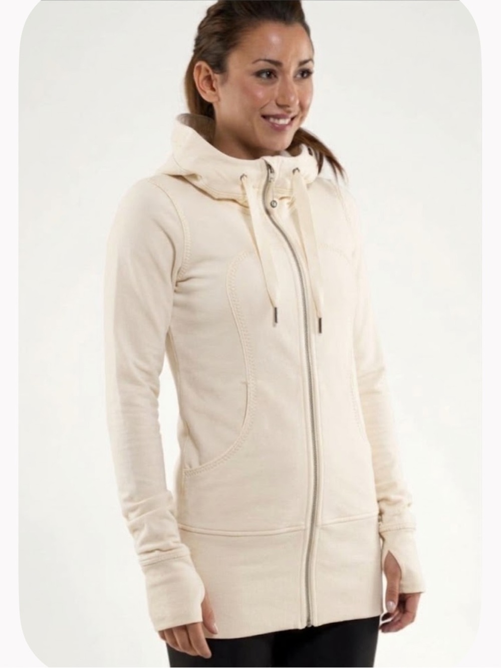 lululemon athletica Live Simply Sweater Jacket - Ivory